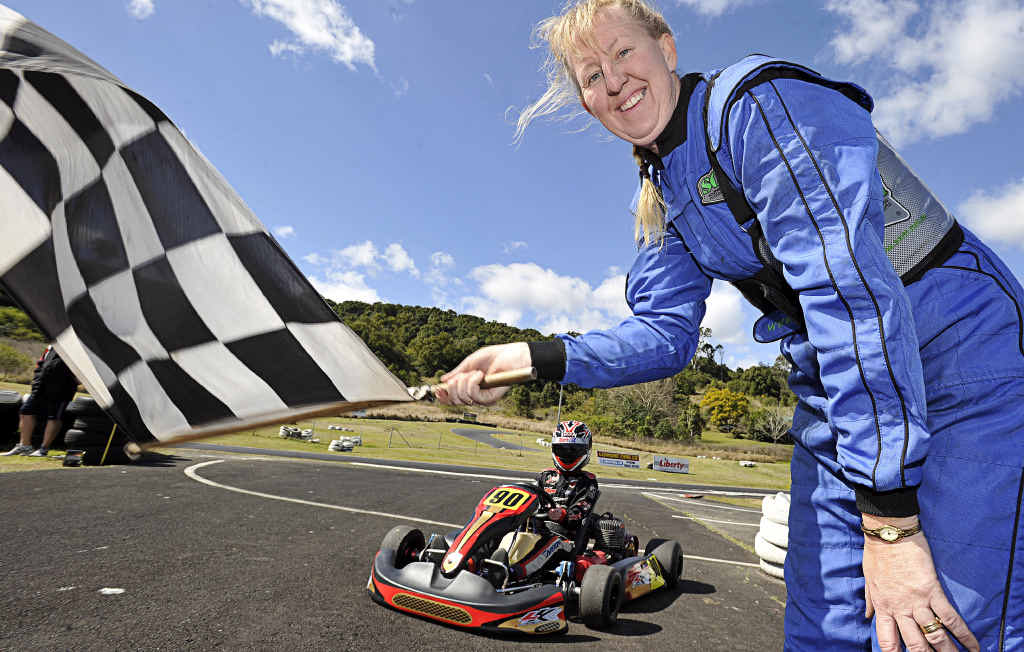 BACK ON TRACK: File photo of Lismore Kart Club member Jodie Nommensen of Casino and Reuben Golsby of Murwillumbah. Below right is The Northern Star’s coverage of this story earlier this month. BACK ON TRACK: File photo of Lismore Kart Club member Jodie Nommensen of Casino and Reuben Golsby of Murwillumbah. Below right is The Northern Star’s coverage of this story earlier this month.